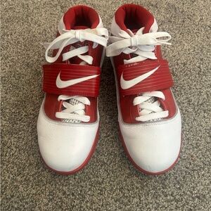 Nike Kids Red and White Athletic Sneakers